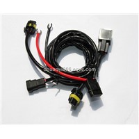 single beam xenon hid wire harness with single fuse box for automobile