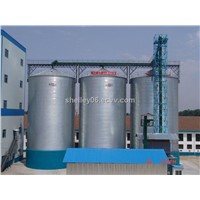 steel silo for grain storage,Steel silo with hopper bottom and flat bottom