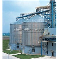 steel silos for seeds storage with flat bottom