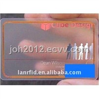 transparent pvc rfid smart card