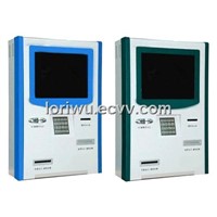 wall-hanging  coin acceptor kiosk