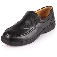 casual leather shoes with genuine leather upper and rubber outsole