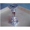 Silver Coated Ceramic Candle Stand, Candle Holder