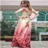 Strapless Printed Boutique Styles Ladies Suit prom dresses