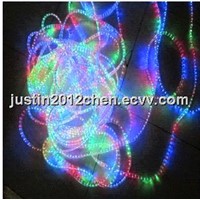 Flat multi-color led rope light with three wires