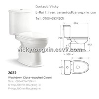 Sanitary ware 2022 Two-piece toilet bowl