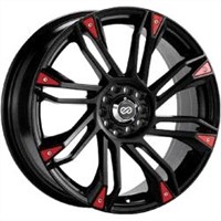 15 inch Enkei custom styling aluminum alloy wheel rim elegant satin black