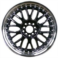 17 and 18 inch custom styling aluminum alloy wheel rim gloss black machine lip