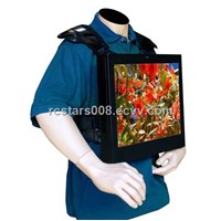 17 inch Backpack commercial LCD media player
