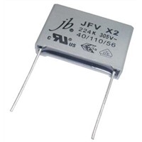 jb JFV - X2 Metallized Polypropylene Film Capacitor 305VAC Features
