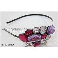 2012 hot selling metal headband  with rhinestone