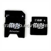 2GB Mini SD Card with Adapter