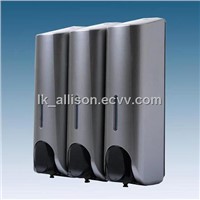 3*350ml latest design durable  triple soap dispensers for guesthouses and hospitals
