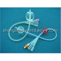 3-way silicone foley catheter