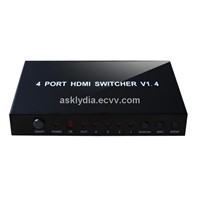 4 port hdmi switcher 1.4  by 3D TV