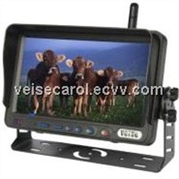 7 inches Wireless Receiving Monitor Built-in 4 CH 2.4GHz Wireless Receiver