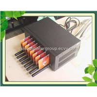 8 Ports GSM/GPRS Modem pool With Q24plus Module RS232 Interface