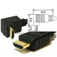 90 Degree High Speed HDMI Cable