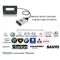 Car MP3 interface USB SD(Digital music changer) for RD4 Citroen Peugeot