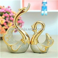 Ceramic swan for wedding gift