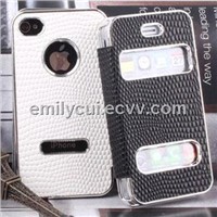 Classic Plaid Leather Case for iPhone4/4s
