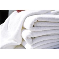 Cotton bath towel hotel bleached white bath towel BA001
