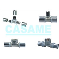 DR brass press fittings clamp fittings for heating system