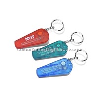 Flashlight Whistle Keychain