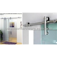 Free Shipping Modern 304 stainless steel barn door hardware for glass door hardware