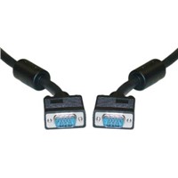 HD15 (SVGA) Male / HD15 (SVGA) Male, Coaxial, Black Cables