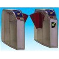 High security access gate barrier systems with anti aging spray paint for exit management