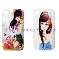 Beauty Cartoon Girl Mobile Phone Case IML Case for iPhone 4&amp;amp;4s iPhone Case