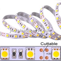Ideal lighting and decoration flexible led strips SMD5050 30LEDS per meter 7.2W/meter
