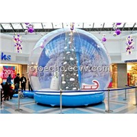 Inflatable Christmas Snow Globe With Light