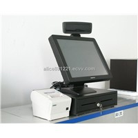 MapleTouch POS All-In-One PC 15&amp;quot; with Customer Display,Printer and Cash Drawer