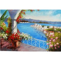 Mediterranean Sea Landscapes Oil Paintings 021