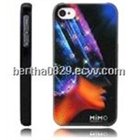 MiMO Series Giant Star Pattern Handmade Diamond Encrusted Plastic Case for iPhone 4 & 4S