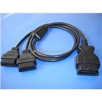 OBD Male to 2*female Diagnostic Cable (Y cable)