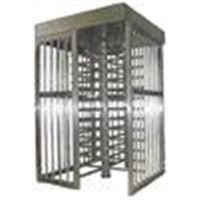 Stainless Steel Half Height Turnstile with Alarm System Function for Office Building OEM