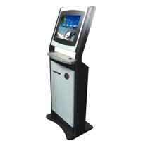 The self-service touch screen kiosk embedded steel keyboard and thermal printer YLA-0014