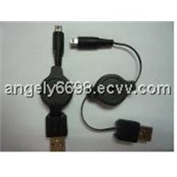 USB A/M TO DSI Retractable charger cable (RHR-009)