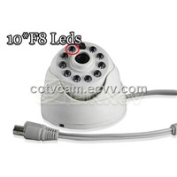 White 10 IR LEDs CMOS Color Dome Surveillance Video CCTV Camera S15Q