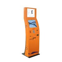 Yulian Dual screen payment touch kiosk for shopping mall,hotel,subway station