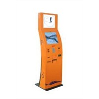 Yulian Multimedia touch screen kiosk with ticket printer