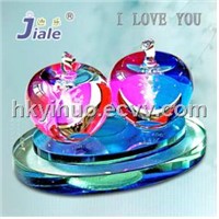 apple crystal car perfume car perfume holder car decoration