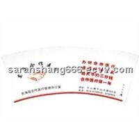 food grade fan-shaped cup paper for coffee cup