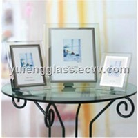 glass photo frame with easel