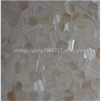 hexagon mop shell mosaic tile