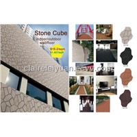 irregular porcelain tile, stone cube