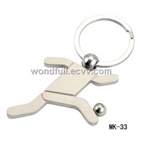 keychain with sport man style  promotion gift